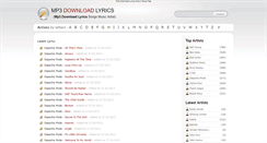 Desktop Screenshot of mp3-download-lyrics.com